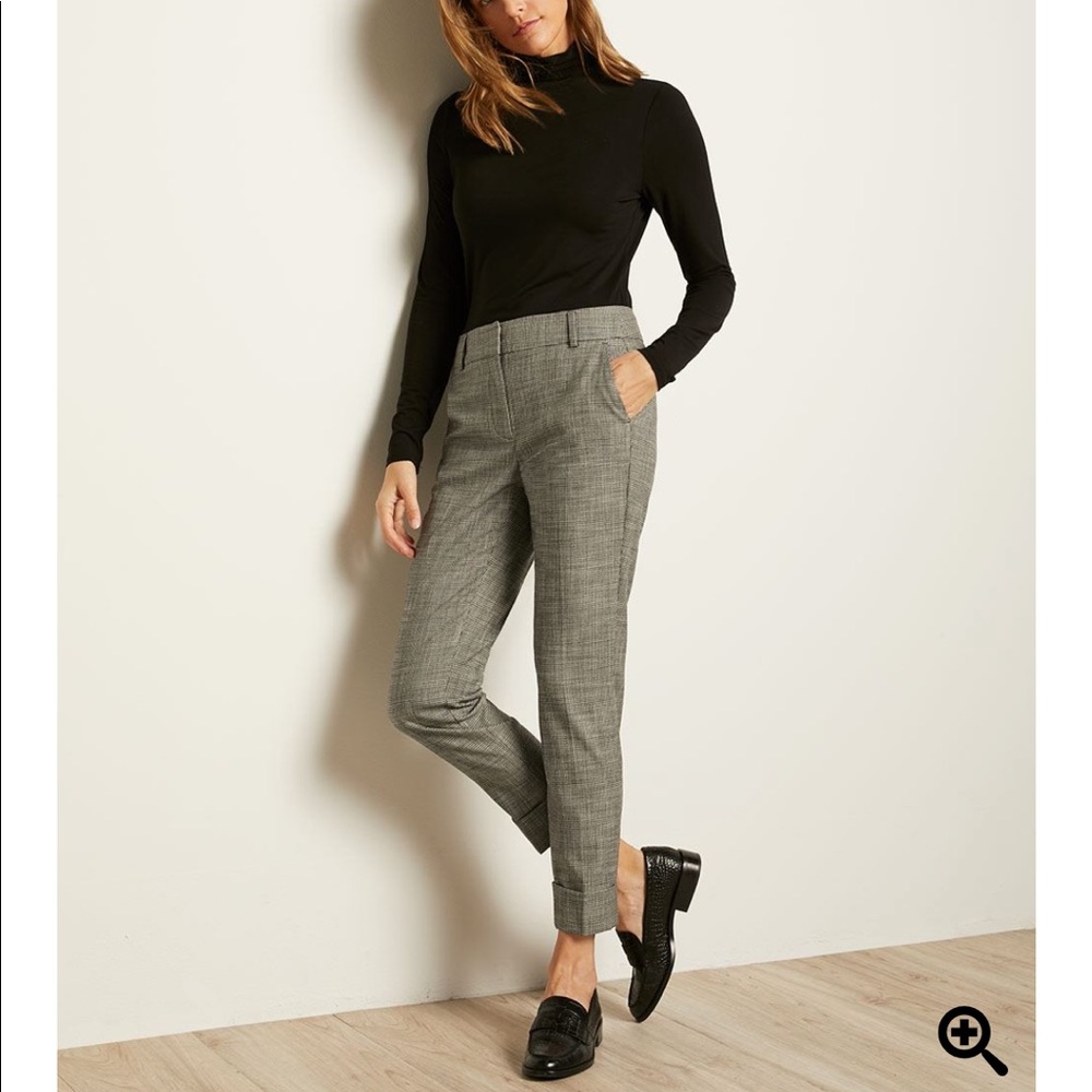 RW&CO. Houndstooth Flannel Signature Fit Slim Leg Ankle Pant